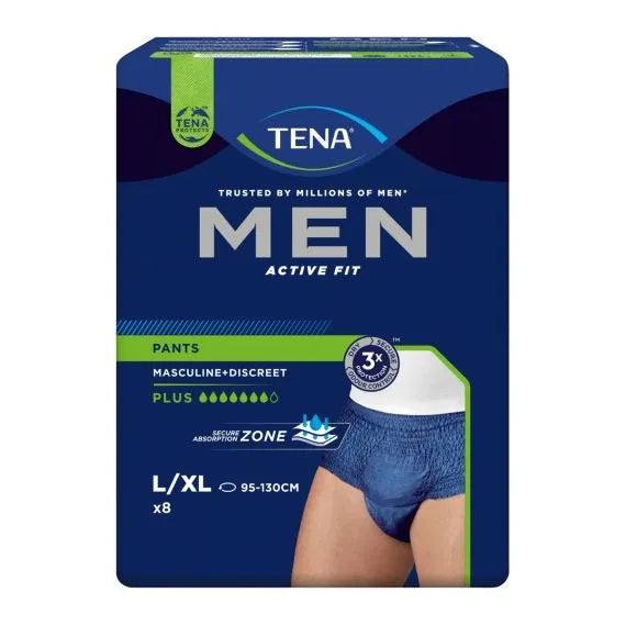 Tena Active Fit Plus Mens Pant 7 drops Large (95-130 cm)