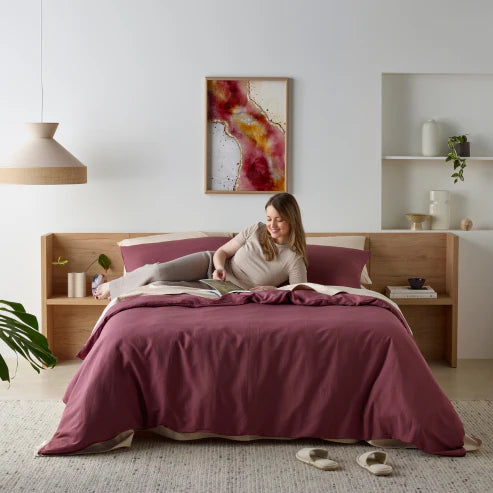 Quilt Cover Set Cacao - Assist Ability Australia