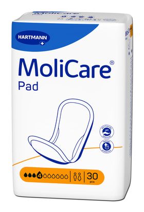 Molicare Pad 4 Drops 430x162mm Unisex 865ml - Assist Ability Australia
