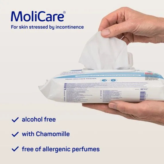 Molicare Moist Skin Care Tissues Wipes 20x30cm
