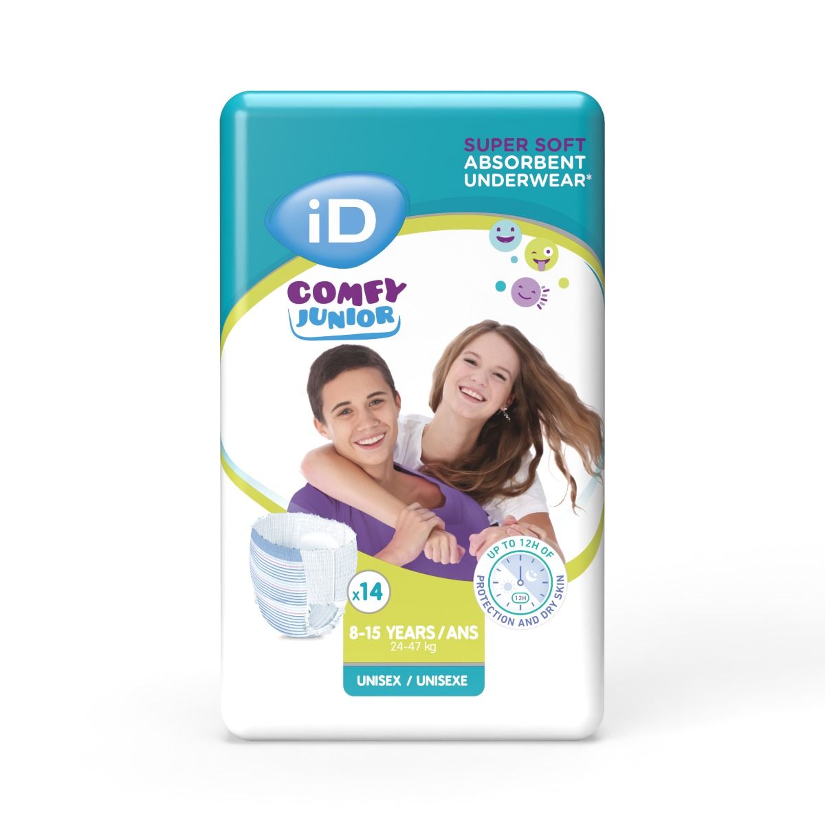 iD Comfy Junior Pants – Unisex (8–15 Years, 24–47kg, 1325ml) - Assist Ability Australia