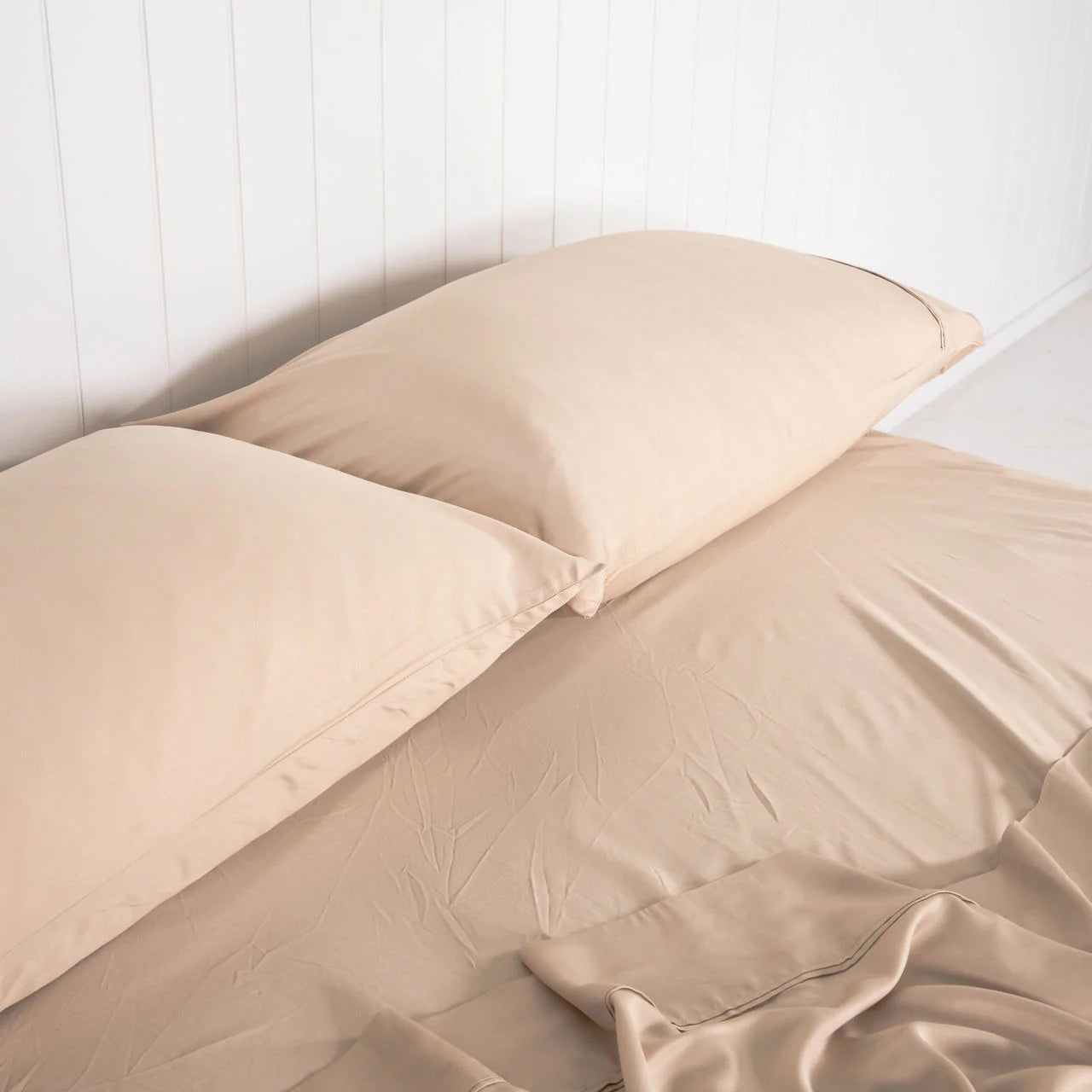 Waterproof Bamboo Fitted Sheet Sand - Assist Ability Australia