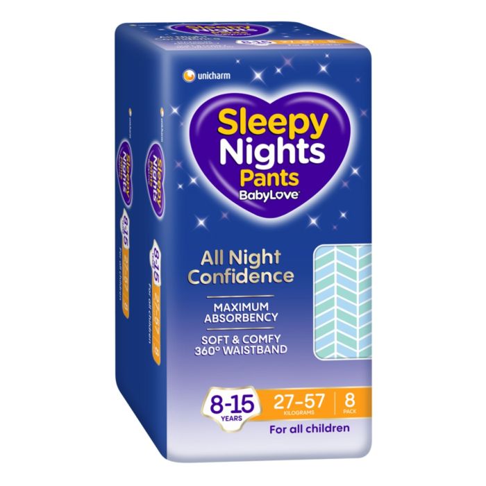 BabyLove Sleepy Nights Pants 8-15yrs 27-57kg 50-100cm 1500ml
