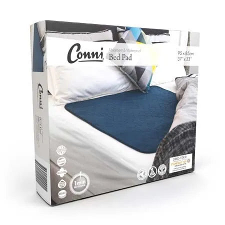 Conni Mate Large 7006 Bed Pad 85x95cm Waterproof Blue - Assist Ability Australia