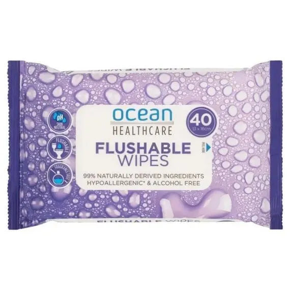 Ocean Healthcare Flushable Wipes (13 X 16 cm)