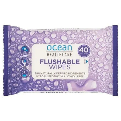 Ocean Healthcare Flushable Wipes (13 X 16 cm)