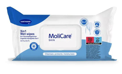 Molicare Skin 3 in 1 Wet Wipes