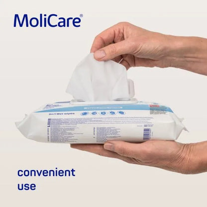 Molicare Skin 3 in 1 Wet Wipes