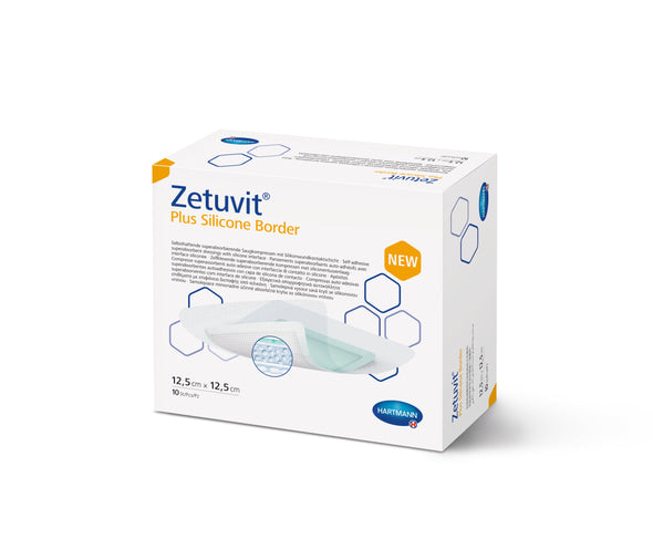 Zetuvit Plus Silicone Border 12.5cmx12.5cm - Assist Ability Australia