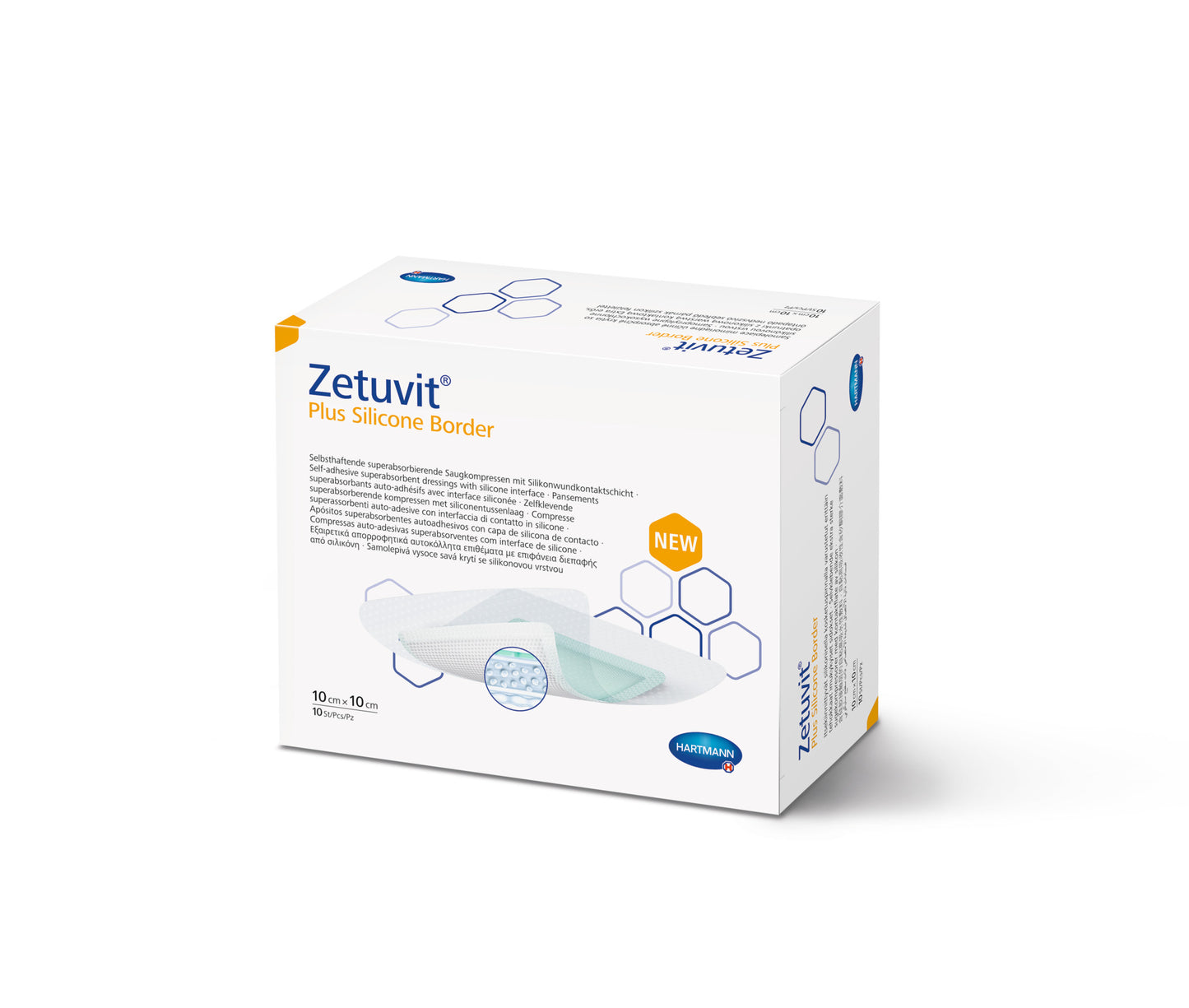 Zetuvit Plus Silicone Border 10x10cm (PS 5x5cm) - Assist Ability Australia