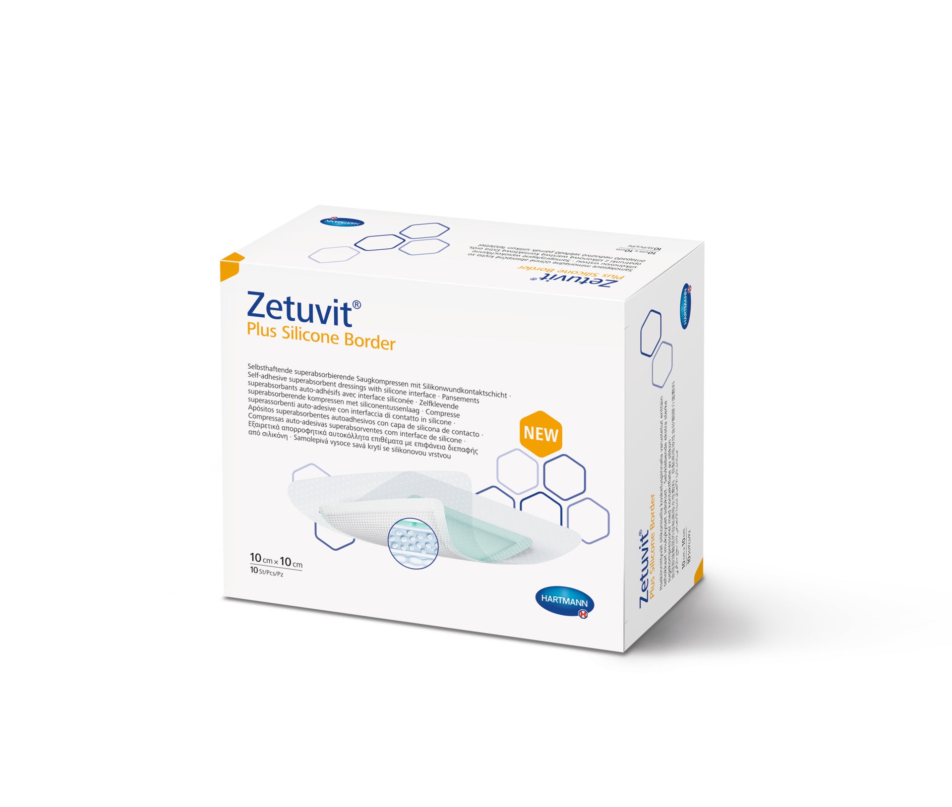 Zetuvit Plus Silicone Border 10x10cm (PS 5x5cm) - Assist Ability Australia