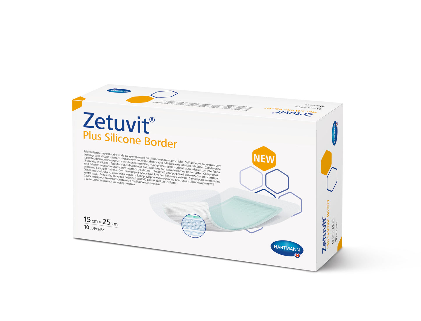 Zetuvit Plus Silicone Border 15 x 25cm - Assist Ability Australia