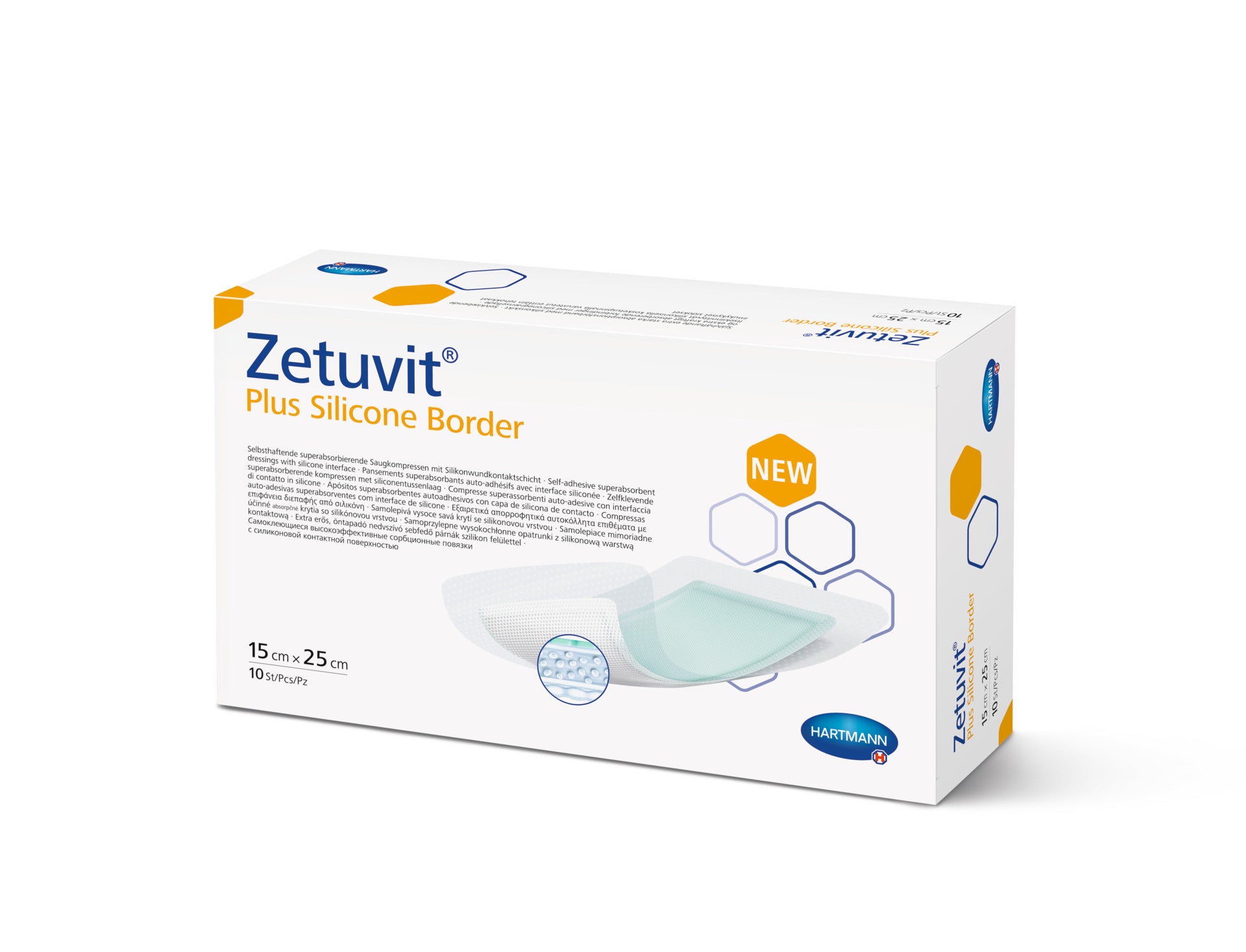 Zetuvit Plus Silicone Border 15 x 25cm - Assist Ability Australia