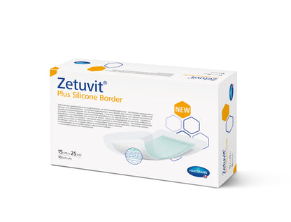 Zetuvit Plus Silicone Border 15 x 25cm - Assist Ability Australia