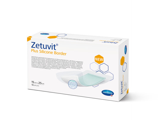 Zetuvit Plus Silicone Border 15 x 25cm - Assist Ability Australia