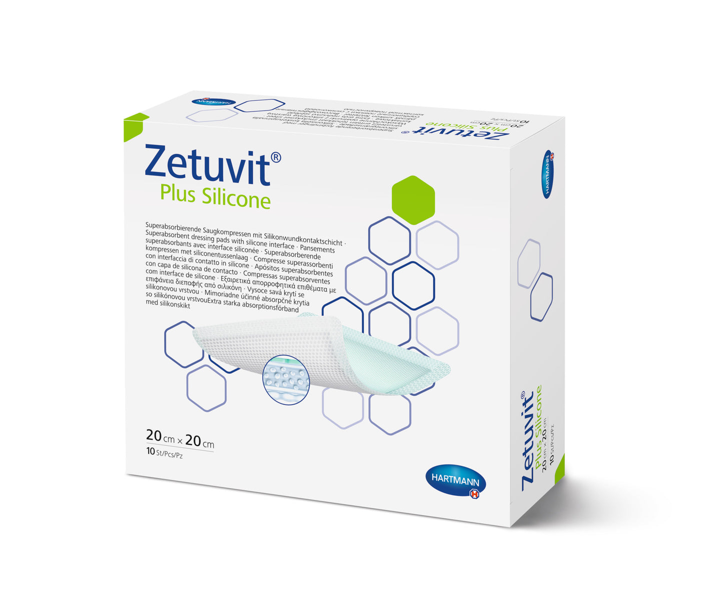 Zetuvit Plus Silicone Dressing 20x20cm - Assist Ability Australia