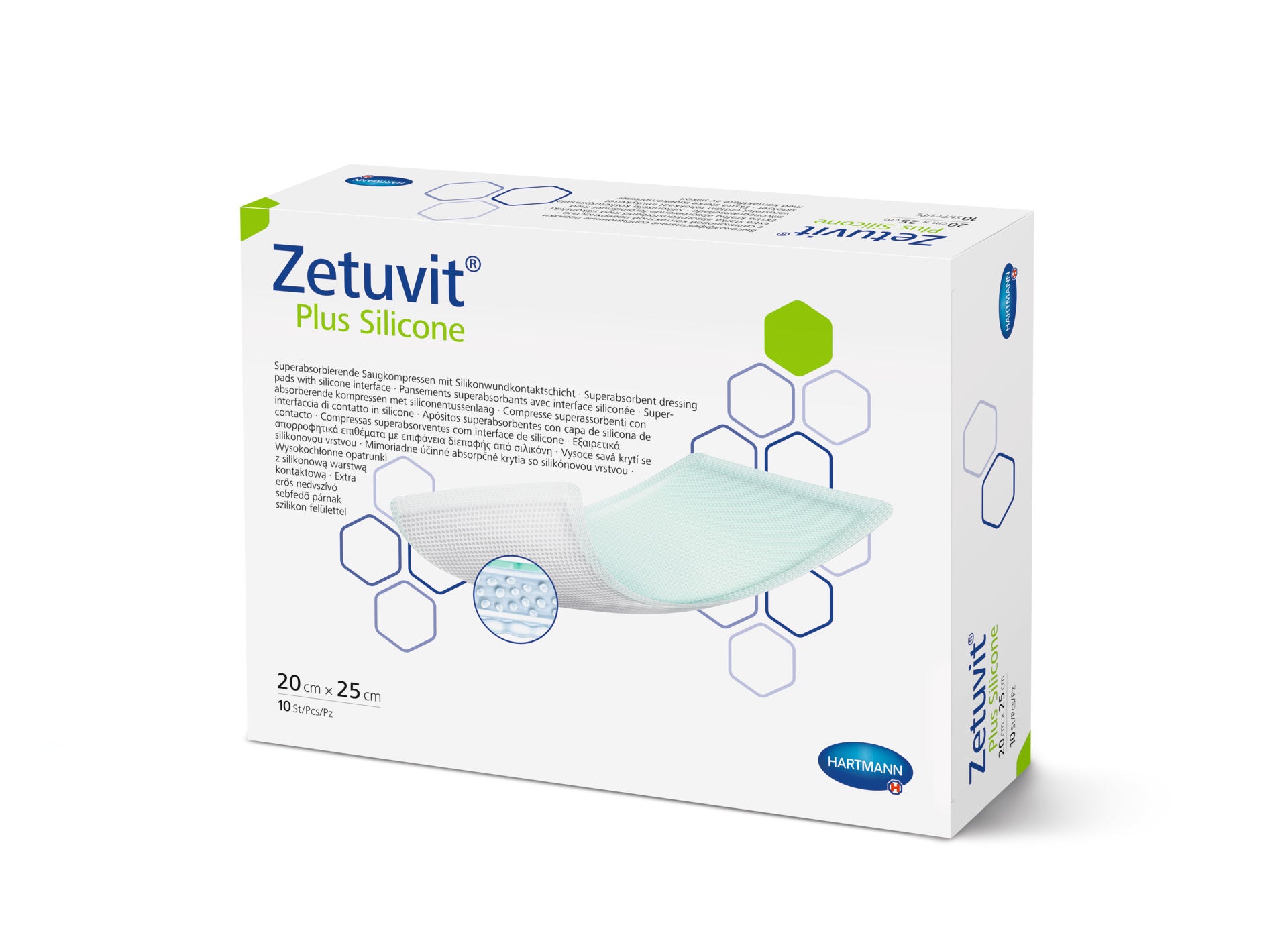 Zetuvit Plus Silicone Dressing 20x25cm - Assist Ability Australia