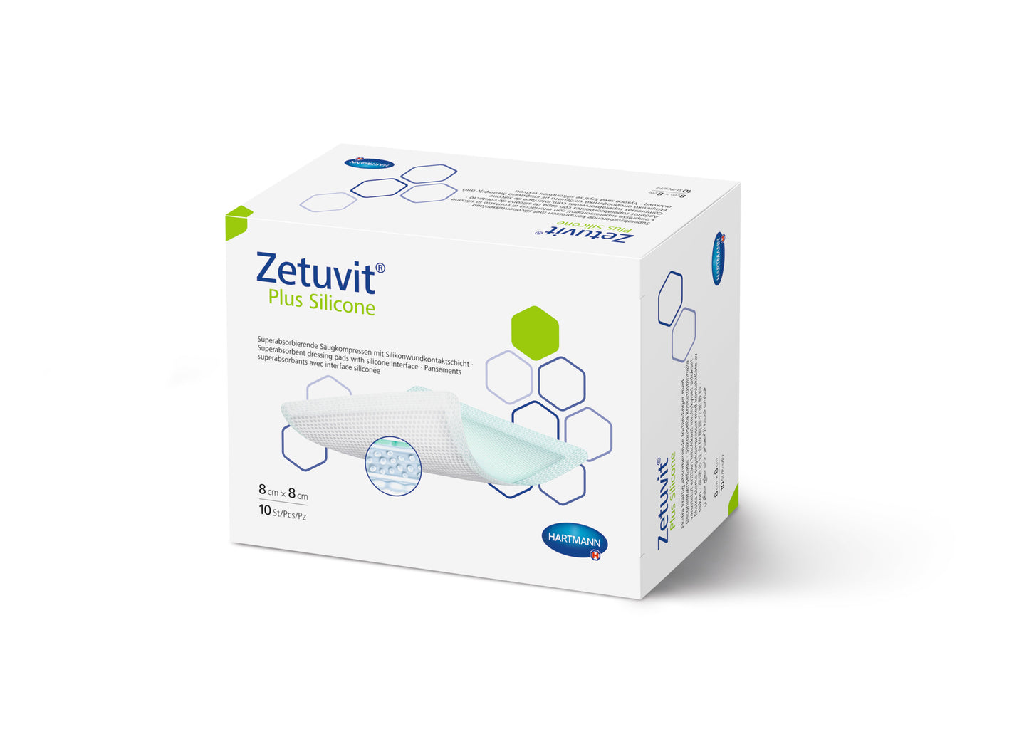 Zetuvit Plus Silicone 8x8cm - Assist Ability Australia