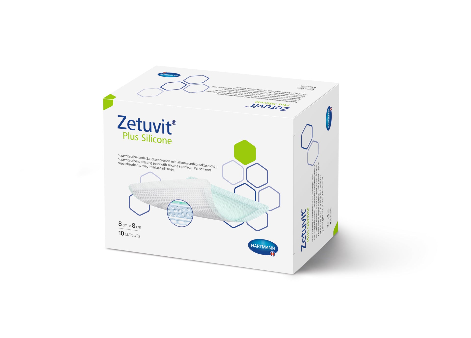 Zetuvit Plus Silicone 8x8cm - Assist Ability Australia