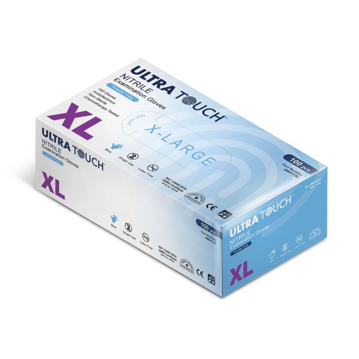Gloves Nitrile Blue Powder Free Ultra Touch