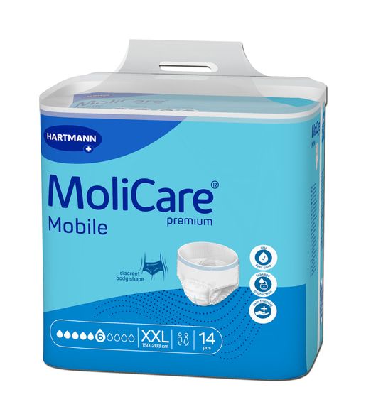 Molicare Premium Mobile Unisex (XXL 150-203 cm 2277ml) 6 Drop
