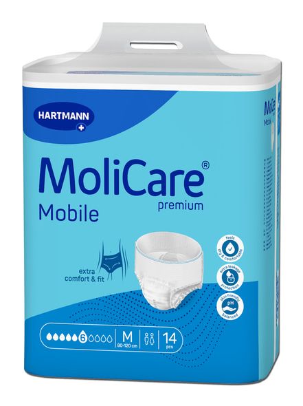 MoliCare Premium Mobile | 6-Drop Pull-Up Pants | Unisex Medium 80–120cm