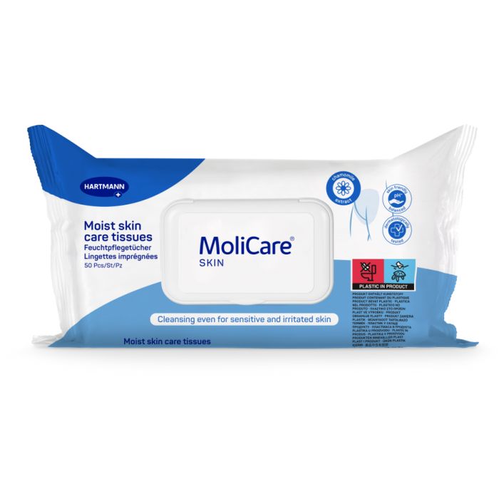 Molicare Moist Skin Care Tissues Wipes 20x30cm - Assist Ability Australia
