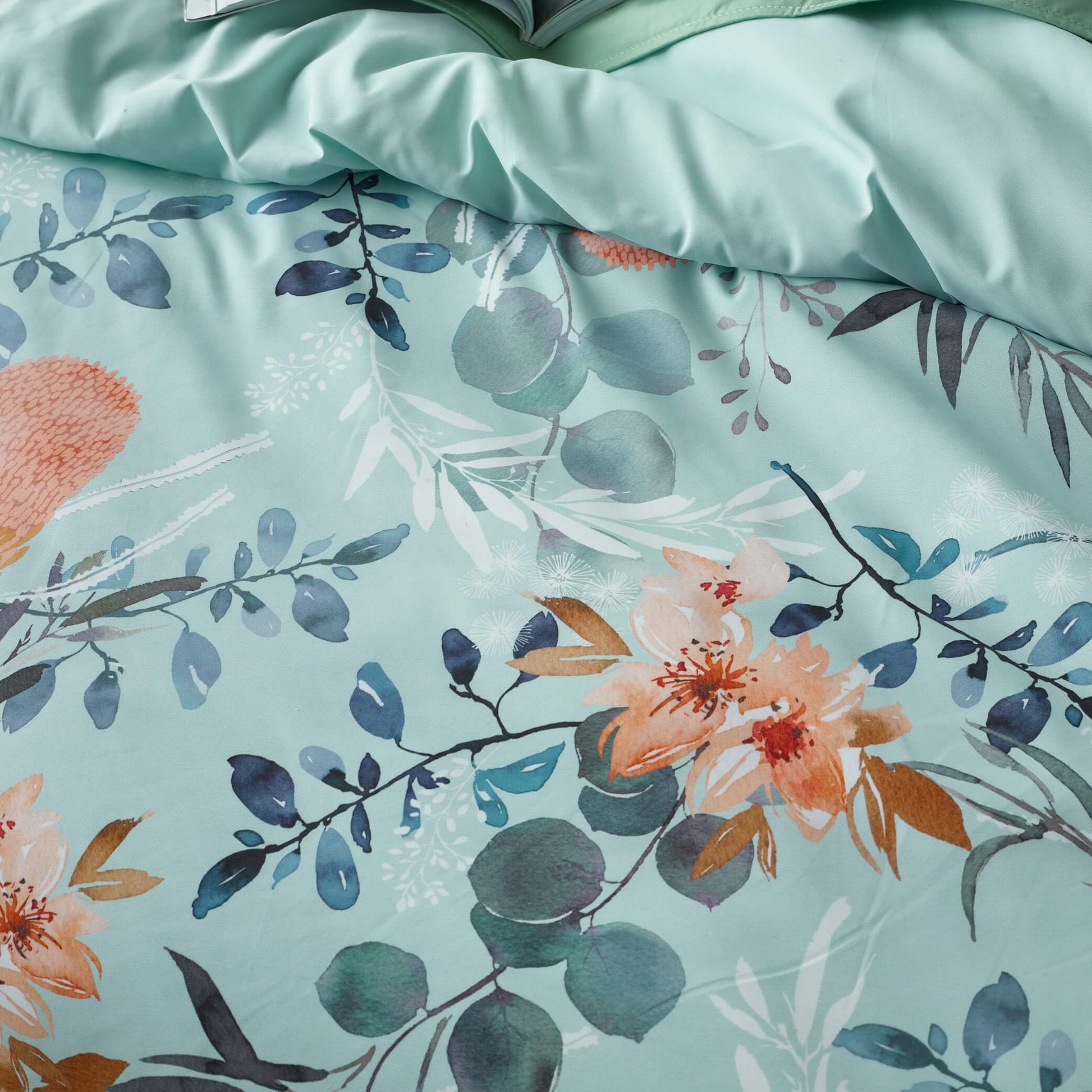Native Blue Quilt Cover Set - Assist Ability Australia
