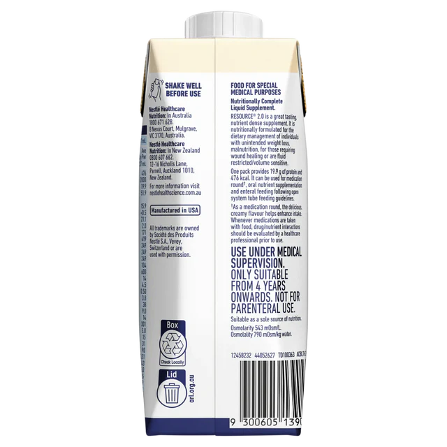 Resource 2.0 Vanilla 237ml