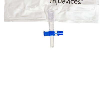 Mdevices Urine Bag 2000mL T-Tap Non-Return Valve 120cm Clear Tubing Sample Port