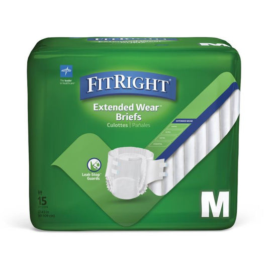 FitRight Extended Wear Briefs Medium (69-109cm)