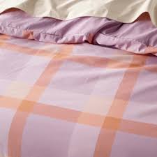 Lilac Blush Check Quilt Cover Set - Assist Ability Australia