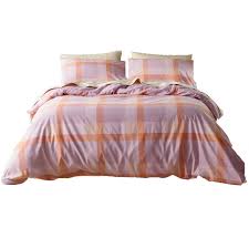 Lilac Blush Check Quilt Cover Set - Assist Ability Australia