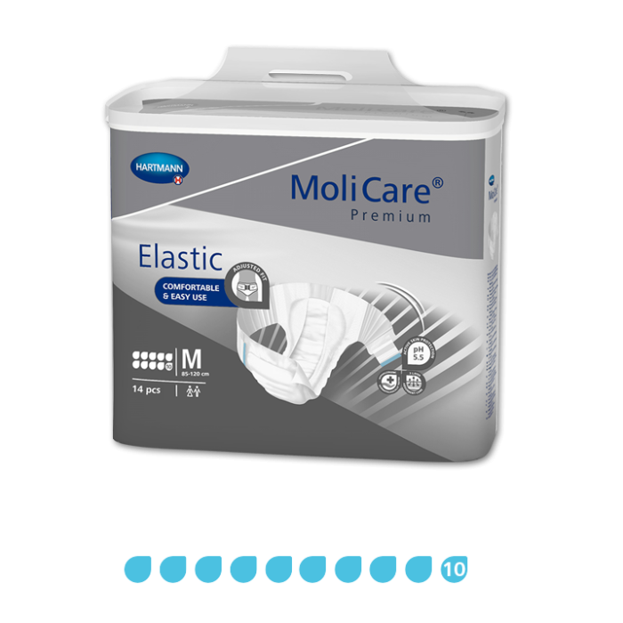 MoliCare®Premium Elastic 10 Drops (Medium: 85 - 120 cm)