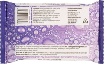 Ocean Healthcare Flushable Wipes (13 X 16 cm)