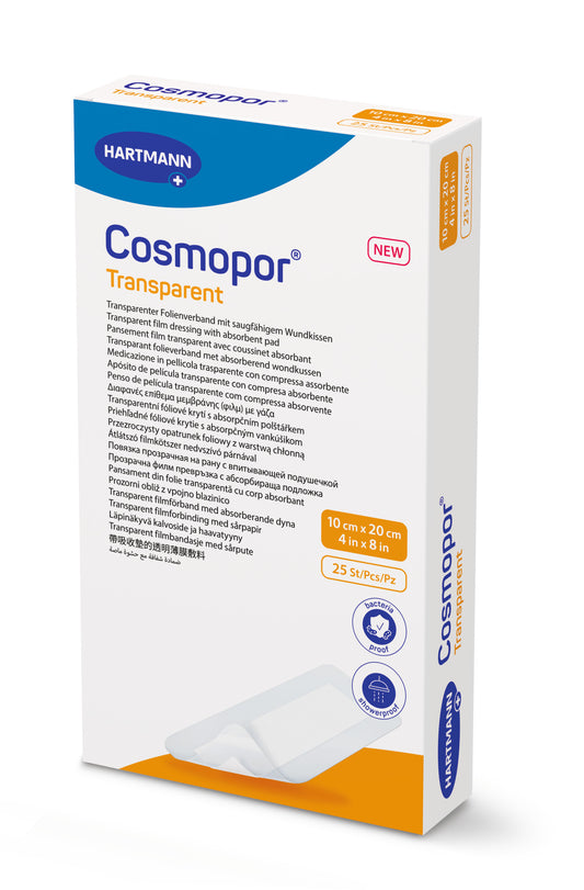 Cosmopor Transparent 10x20cm - Assist Ability Australia
