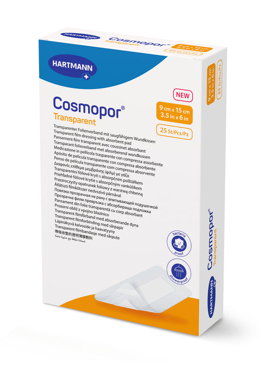Cosmopor Transparent 9x15cm - Assist Ability Australia