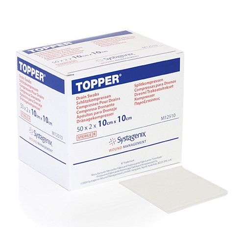 Topper Sterile Drain Sponge (10x10cm)